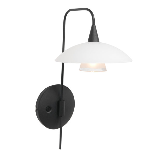 Steinhauer Wandlamp Tallerken zwart