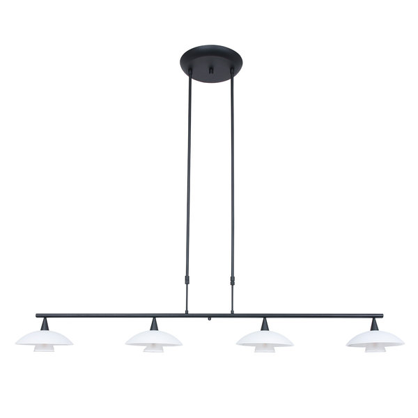 Steinhauer Hanging lamp Tallerken 4 lights black