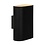 Lucide Ovalis Wall Lamp Black-Gold