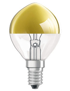 Osram Head mirror ball lamp Gold E14