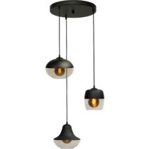 Master Light Hanging lamp Opaco 3 lights round