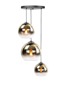 HighLight  Hanging lamp Fantasy Globe Gold round 3 lights