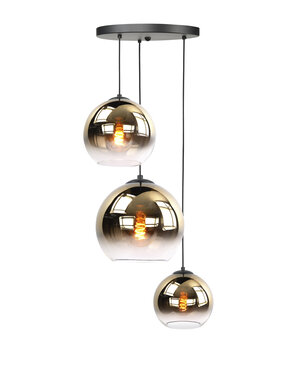HighLight  Hanglamp  Fantasy Globe Gold rond 3  lichts