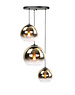 HighLight  Hanging lamp Fantasy Globe Gold round 3 lights