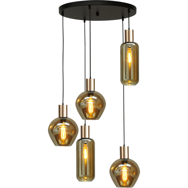 Master Light Hanging lamp Bounty 5 lights round