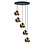 HighLight  Hanglamp Fantasy  Apple Gold  rond 5 lichts