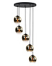 HighLight  Hanging lamp Fantasy Apple Gold round 5 lights