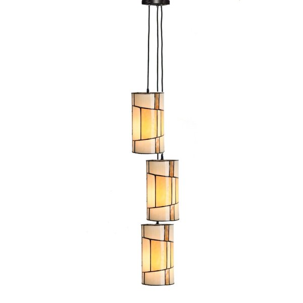 Art Deco Trade Tiffany Roundabout 3-light pendant lamp