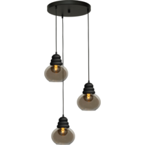 Master Light Hanging lamp Opaco 3 lights round