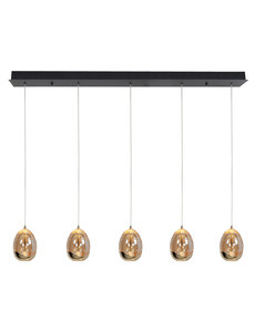 HighLight  Hanging lamp Golden Egg 5 light bar