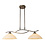 Steinhauer Pendant lamp Capri bronze 2 lights