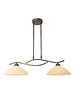 Steinhauer Pendant lamp Capri bronze 2 lights