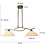 Steinhauer Pendant lamp Capri bronze 2 lights