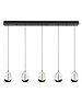 HighLight  Hanging lamp Clear Egg 5 light bar