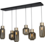 Master Light Hanging lamp Lett matt gold 6 lights