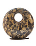 Villaflor Tafellamp Donut Glass Black/Gold