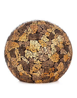 Villaflor Table lamp globe glass Black/Gold