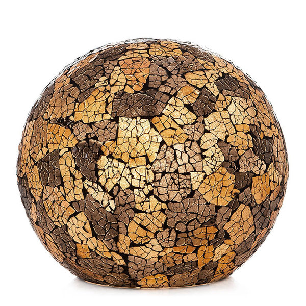 Villaflor Table lamp globe glass Black/Gold