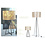 Villaflor Wangi Gold Capri M Floor Lamp