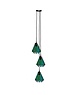 Art Deco Trade Hanging lamp Tiffany Arata Green 3 lights