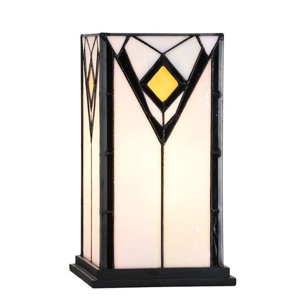 Art Deco Trade Tiffany Table Lamp/Windlight "4 Seasons"