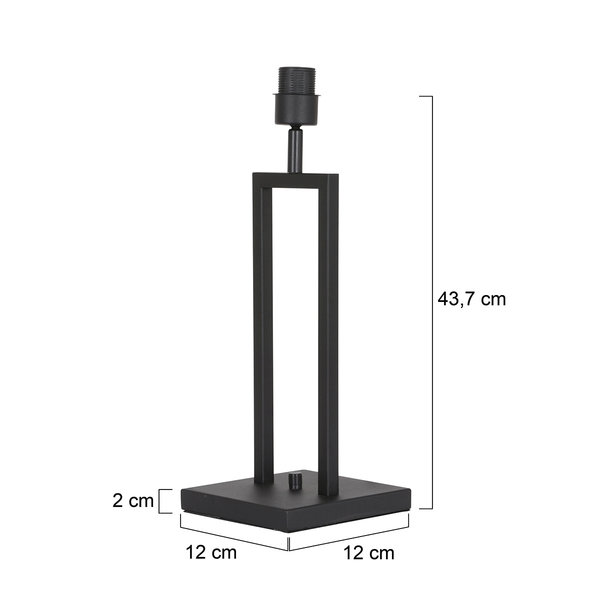 Steinhauer Tafellamp  Stang met zwarte kap