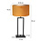 Steinhauer Table lamp Rod ocher colored shade