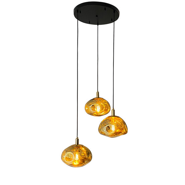 Light Trend Cloud Pendant Lamp 3-Light Round