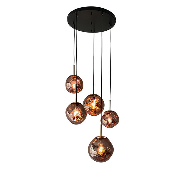 Light Trend Hanglamp Wolk rond 5 lichts