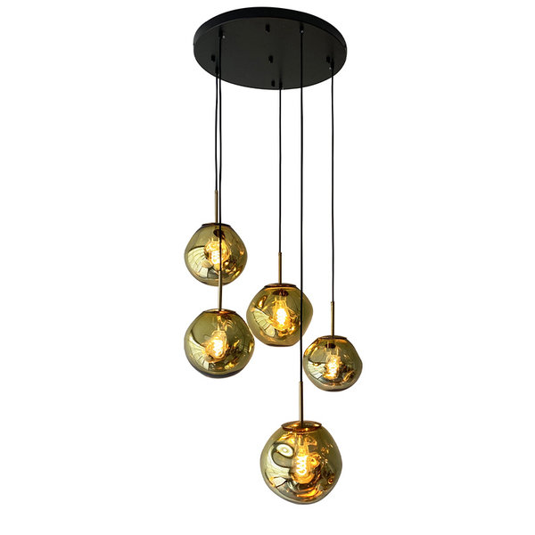 Light Trend Hanging lamp Cloud round 5 lights