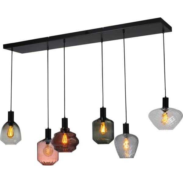 Master Light Porto 6-light pendant lamp