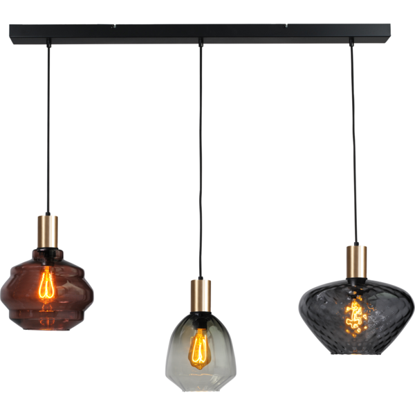 Master Light Porto 3-light pendant lamp