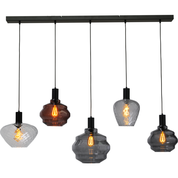 Master Light Porto 5-light pendant lamp