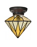 Art Deco Trade Ceiling lamp Tiffany Aiko Yellow