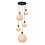 Lucide Hanging lamp Julius 5 lights round opal glass