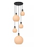 Lucide Hanging lamp Julius 5 lights round opal glass