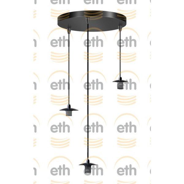 ETH Losse ronde plaat 3 lampjes