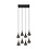 Lucide Hanging lamp Tears smoke 8 lights