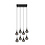 Lucide Hanging lamp Tears smoke 8 lights