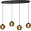 Master Light Quinto 4-light oval pendant lamp