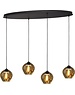 Master Light Hanglamp Quinto 4 lichts ovaal