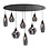 HighLight  Hanging lamp Cambio oval 8 lights