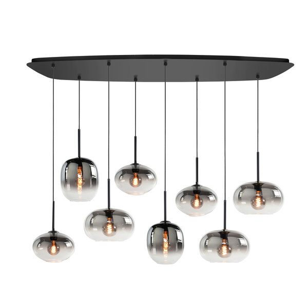 HighLight  Hanging lamp Bellini 8 light rounded plate