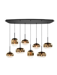 HighLight  Hanging lamp Bellini 8 light rounded plate