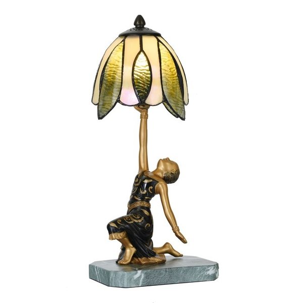 Art Deco Trade Golden Lady table lamp