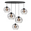 HighLight  Hanglamp  Ovaal  5 lichts bollen