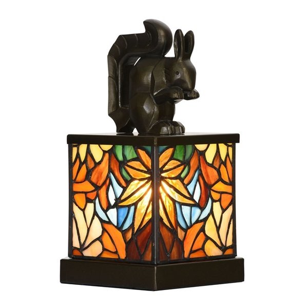 Art Deco Trade Table lamp Squirrel in Forest