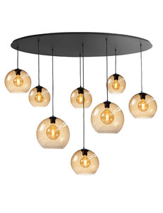 HighLight  Hanglamp  Ovaal 8 lichts bollen