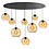 HighLight  Hanging lamp Oval 8 light bulbs