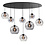 HighLight  Hanging lamp Oval 8 light bulbs